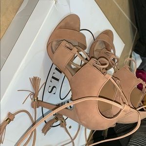 Aldo beige heel sandal